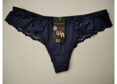 Трусики бразилиана Biweier кружевные синий M 44 205