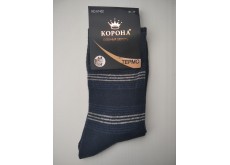 Носки термо мужские Корона шерстяные полоска синий 41\47 1402