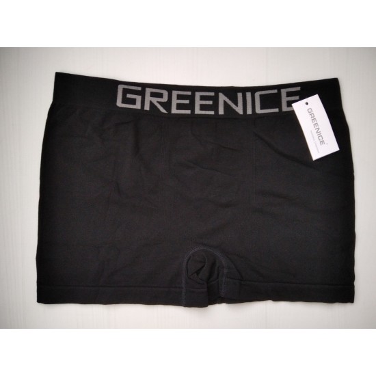 Мужские боксеры Greenice бесшовные черный с серым поясом XXXL\XXXXL 4606