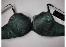 Бюстгальтер Luerrose мереживо подвійний push up зелений 80B 909