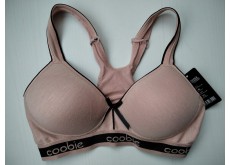 Топ спортивный на поролоновых чашках без косточек пудровый S 8335