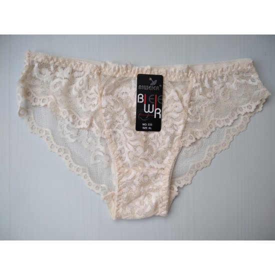 Трусики Biweier кружевные бежевый XL 46 333