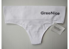 Трусики стрінги Greenice безшовні широкий пояс білий скорпіон S\M 2144