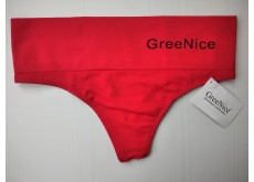 Трусики стрінги Greenice безшовні широкий пояс червоний скорпіон S\M 2144