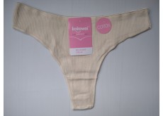 Трусики стрінги  Kokowei бавовна рубчик бежевий XL 48 1239