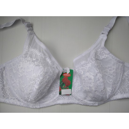 Бюстгальтер Biweier кружево полупоролон белый 100F 13623