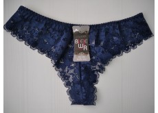 Трусики стринги Biweier кружевные синий XXL 46\48 826