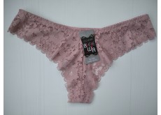 Трусики стринги Biweier кружевные пудровый XXXL 48\50 826