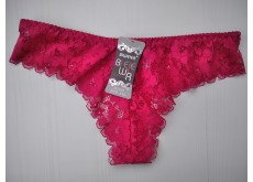 Трусики стринги Biweier кружевные малиновый XXL 46\48 826