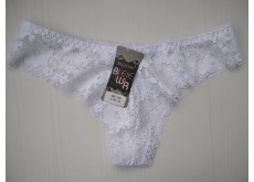 Трусики стринги Biweier кружевные белый XL 44\46 826