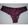 Трусики стринги Biweier кружевные сливовый XL 44\46 826