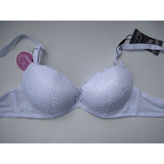Бюстгальтер Biweier мереживо подвійний push up білий 75В 808 Бюстгальтер Biweier мереживо подвійний push up білий 75В 808