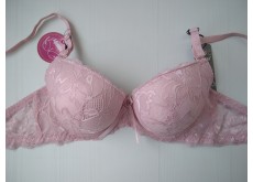 Бюстгальтер Biweier мереживо великий push up пудровий 70В 922
