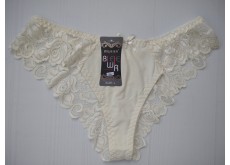 Трусики бразилиана Biweier кружевные бежевый L 44\46 1909