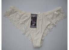 Трусики бразилиана Biweier кружевные бежевый XL 46\48 1909