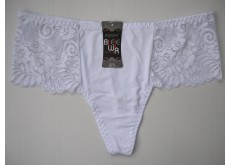 Трусики стринги Biweier высокая посадка кружево белый XXL 54 639