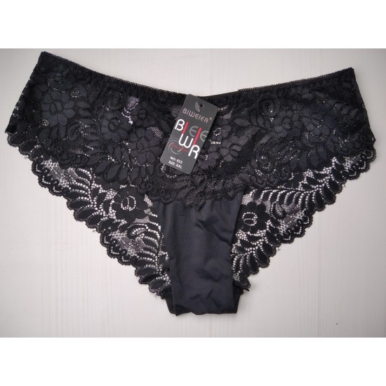 Трусики Biweier кружевные черный XXL 48-50 633 Трусики Biweier кружевные черный XXL 48-50 633