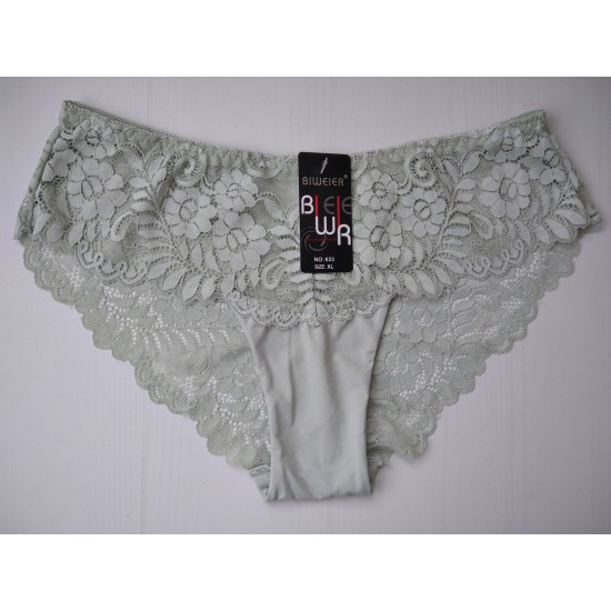 Трусики Biweier кружевные хаки XL 46-48 633 Трусики Biweier кружевные хаки XL 46-48 633
