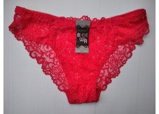 Трусики Biweier кружевные с сердцем красный XXL 46\48 501