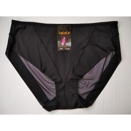 Трусики Lulola с сеточкой черные XXL 54 865