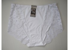 Трусики Biweier хлопок с кружевом белый XXXL 52 8068
