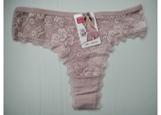 Трусики стрінги UOKIN бавовна мереживні пудровий L 44 1931