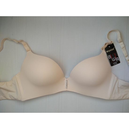 Бюстгальтер Biweier безшовний без кісточок бежевий 80В 30005