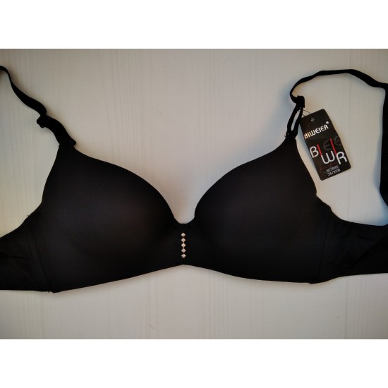 Бюстгальтер Biweier безшовний без кісточок чорний 80В 30005