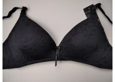 Бюстгальтер Biweier базовий гладкий без кісточок чорний 75В 30527