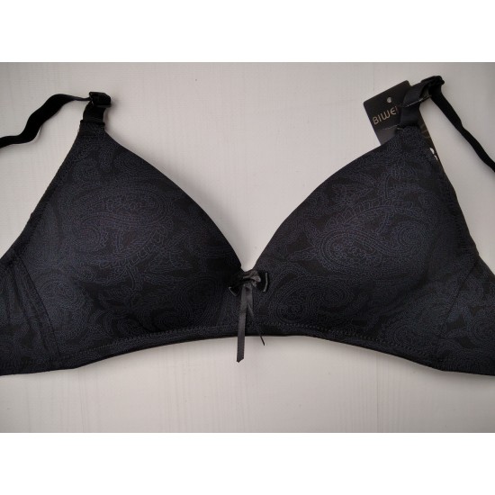 Бюстгальтер Biweier базовий гладкий без кісточок чорний 75В 30527