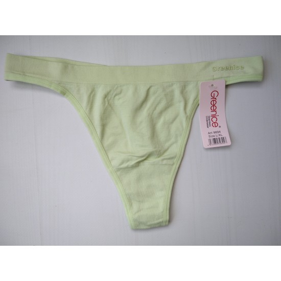 Трусики стрінги Greenice безшовні тонкий пояс зелений 48-50 L\XL 9894