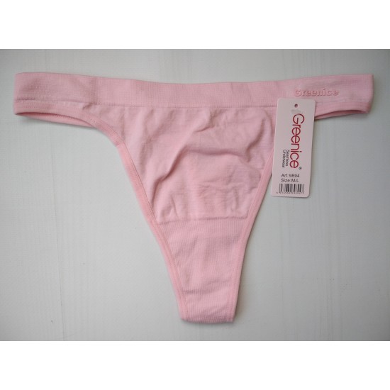 Трусики стрінги Greenice безшовні тонкий пояс персиковий 46-48 М\L 9894