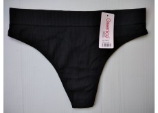 Трусики стрінги Greenice безшовні рубчик чорний 48-50 L\XL 9927
