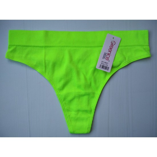 Трусики стринги Greenice бесшовные рубчик салатовый 48-50 L\XL 9927 Трусики стринги Greenice бесшовные рубчик салатовый 48-50 L\XL 9927