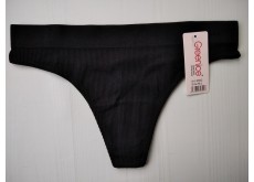 Трусики стрінги Greenice безшовні рубчик чорний 46-48 M\L 9892