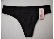 Трусики стрінги Greenice безшовні рубчик чорний 48-50 L\XL 9892