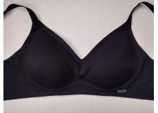 Бюстгальтер Beisdanna бесшовный рубчик без косточек черный 80В