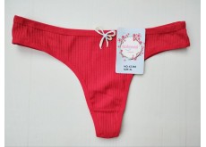 Трусики стрінги Kokowei бавовна рубчик червоний XL 46