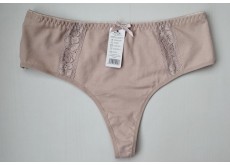 Трусики стрінгі Nadizi із завищеною талією бавовна пудровий XL 50 931