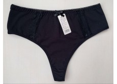 Трусики стрінгі Nadizi із завищеною талією бавовна чорний XL 50 931