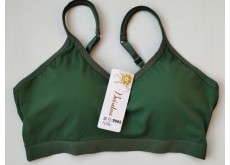 Топ Beisdanna гладкий на тонких бретелях с чашечкой рука адама зеленый L 9985