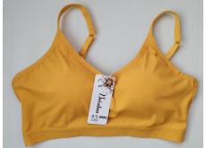 Топ Beisdanna гладкий на тонких бретелях с чашечкой рука адама желтый L 9985
