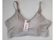 Топ Beisdanna гладкий на тонких бретелях с чашечкой рука адама серый L 9985