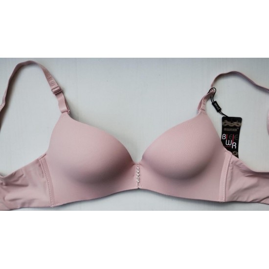 Бюстгальтер Biweier безшовний без кісточок пудровий 85С 30005