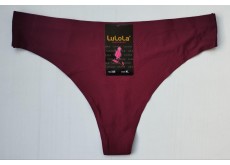Трусики стрінги Lulola безшовні сливовий темний XL 50 335 Трусики стрінги Lulola безшовні сливовий темний XL 50 335