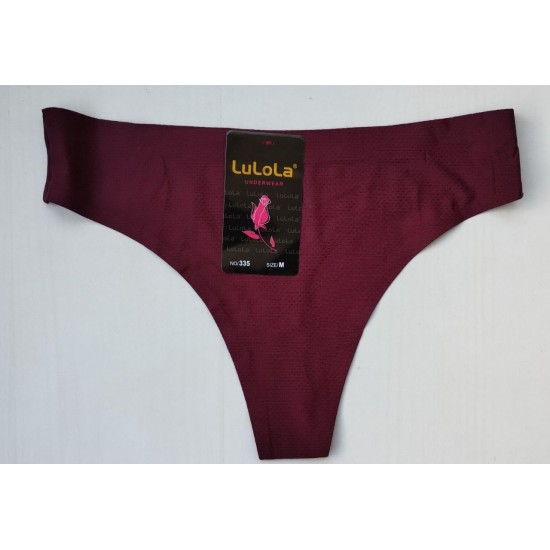 Трусики стрінги Lulola безшовні сливовий темний M 46 335