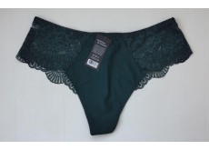 Трусики бразилиана Biweier высокая посадка кружево зеленый L\XL 48\50 2816
