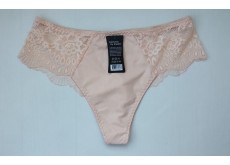 Трусики бразилиана Biweier высокая посадка кружево персиковый L\XL 48\50 2816