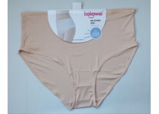 Женские трусики Kokowei микрофибра рубчик бежевый батал 4XL