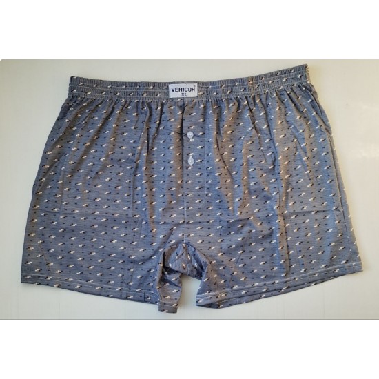 Мужские трусы шорты VERICOH хлопок блоки серый XL 48\50